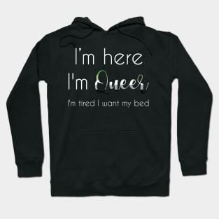 I'm here, I'm queer Hoodie